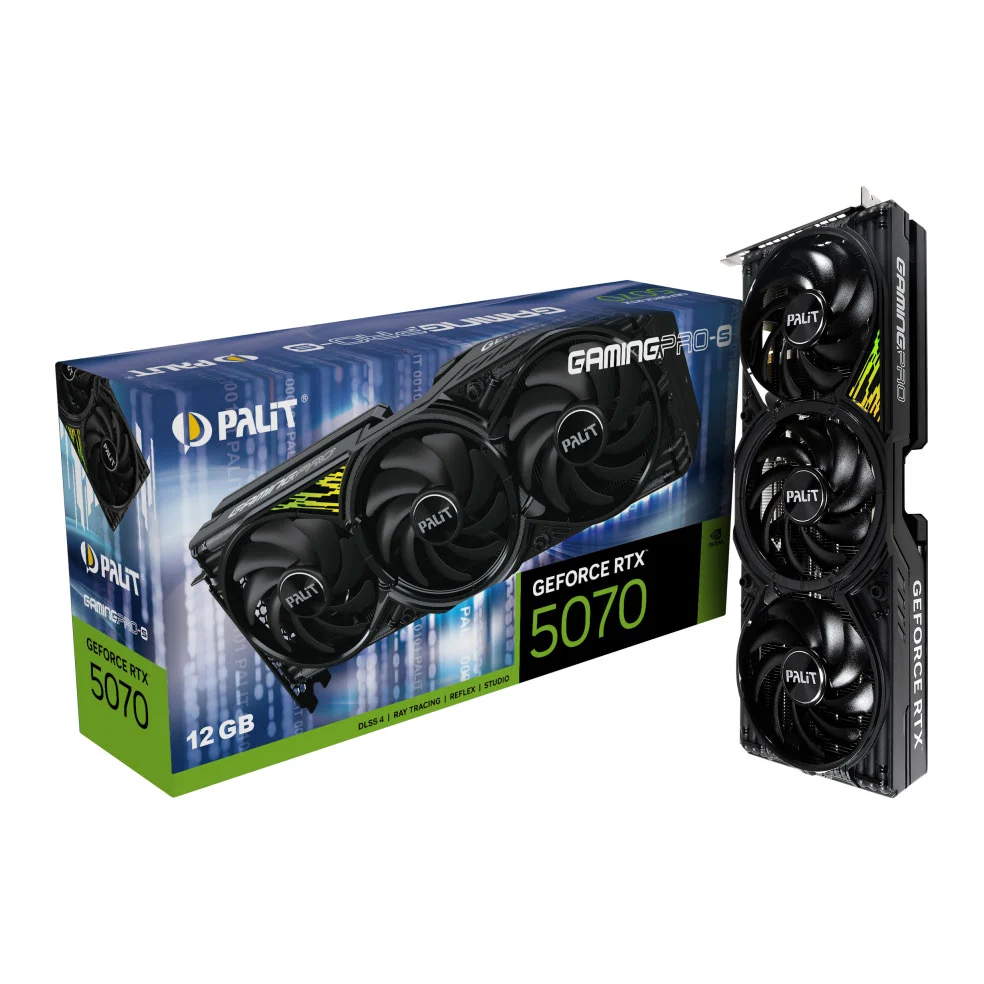 PALIT NVIDIA GeForce RTX 5070 12GB GamingPro-S Blackwell Graphics Card