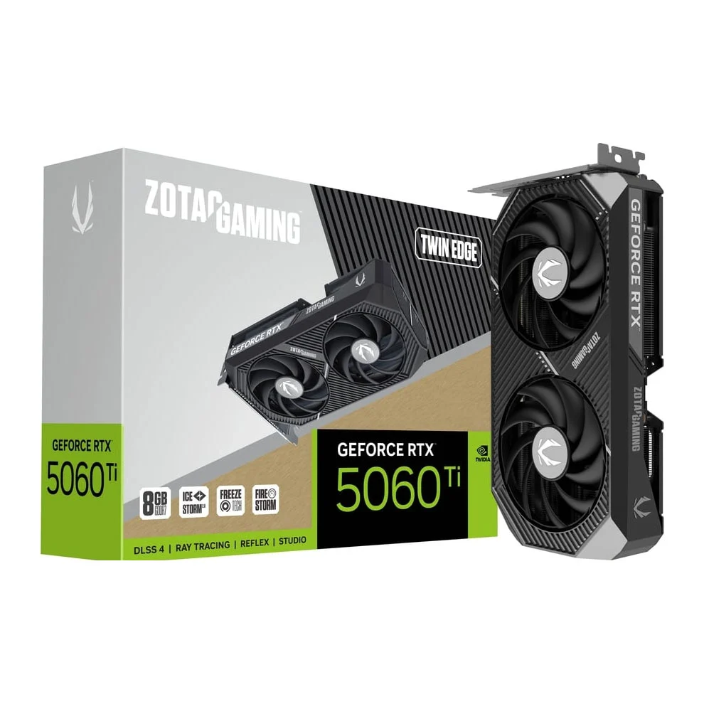 ZOTAC NVIDIA GeForce RTX 5060 Ti Twin Edge 8GB Blackwell Graphics Card
